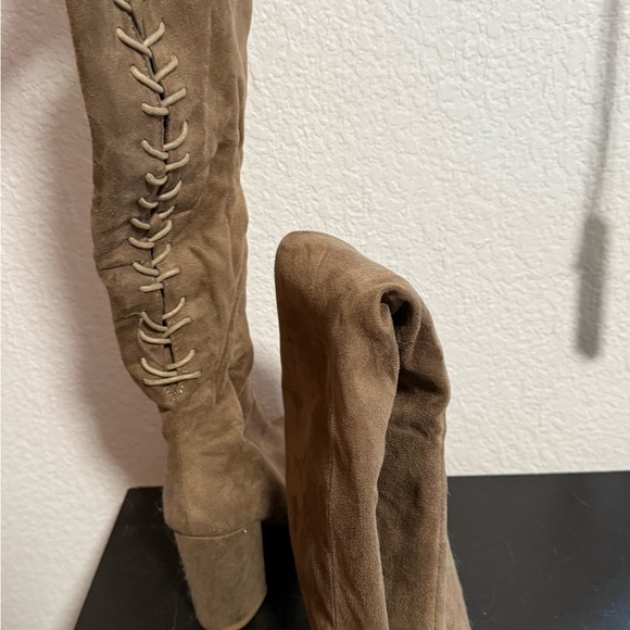 suede Knee high brown boots - Picture 3 of 3